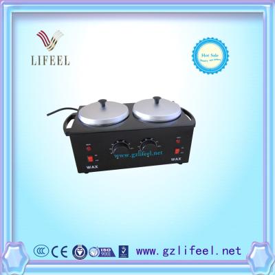 China Hair Removal Salon Use handheld Double Pot Wax Warmer Heater with Temperature Control for sale