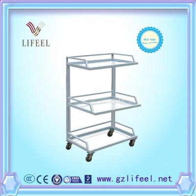 China fashional beauty salon furnituWhite practical cheap hair salon working Trolley with wheels for sale