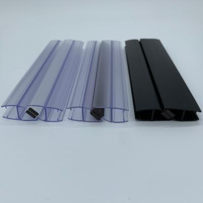 China Modern Shower Door 180 Degree Magnetic Strip Plastic Sealing Glass Door for sale