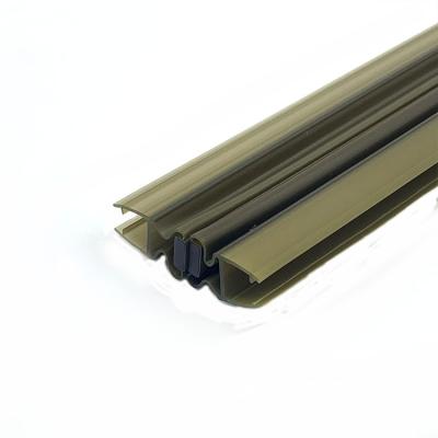 China Universal Modern Glass Door Front Magnetic Sealing Strip Strong Magnetic PVC Corner Shower Door Seal Strip for sale