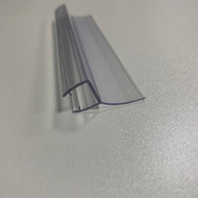 China 6Mm 8Mm PVC Modern Waterproof Sliding Plastic Seals 10Mm Pour Glass Door Sealing Strip for sale