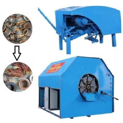 China Max 65cm Solid Waste Chute Electric Motor Stator Cutting Recycling Machine Motor Scrap Metal Cutting Recycling Automatic Dismantling Machine for sale