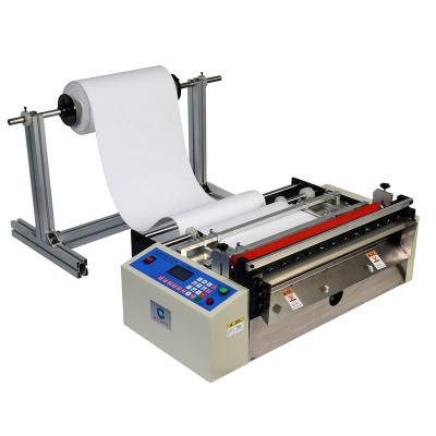 China Retail Auto Woven Fabric PVC PET Heat Sensitive Paper PVC BOPP Strip Plastic Sheet Eva Non Slitting Roll To Cover Slitting Machine for sale