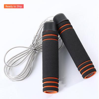 China Wholesale Cheap Durable.speed Adjustable Sponge Handles Fitness Equipment Fitness Training Jump Rope for sale