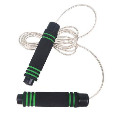 China Wholesale Adjustable Length Exercise Speed ​​Jump Ropes For Fitness Sponge Adjustable Jump Jump Rope With Steel Wire Rope for sale