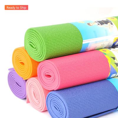 China TPE/PVC Non-Slip Yoga Mats Custom Printed Eco Friendly Wholesale Waterproof OEM Customized Logo Packing Opp for sale