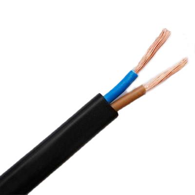 China 2x1.5mm 2x2.5mm Pure Copper Core Parallel Wire Stranded Flat Flexible Cable with PVC Jacket for sale