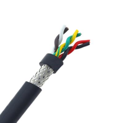 China PVC Jacket 2*1.5mm 2*2.5mm 2*4mm 2*6mm Twisted Pair Copper Core Shield Flexible Cable for sale