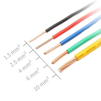 China Single Core PVC Insulated Electrical Wire Cable 1.5mm 2.5mm 4mm 10mm 16mm BV BVR THHN for sale