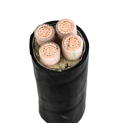 China 0.6/1KV Cables de baja tensión con aislamiento XLPE y diseño blindado Negro subterráneo en venta