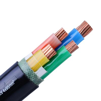 China Outdoor Power Cable 4x16 4x70 VV Cable Low Voltage 600/1000V 4 Core PVC 100% Copper Electrical Cable for sale