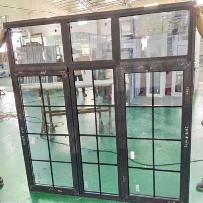 China Screen Black Aluminum Window Magnetic Grill Design To Ghana Villa In Foshan City Factory for sale