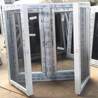 China Hot product magnetic screen upvc bullet proof windows upvc windows double gloss in Guangzhou factory price for sale