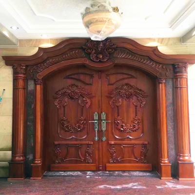 China Chinese new design solid wood door in Guangzhou factory for sale for sale