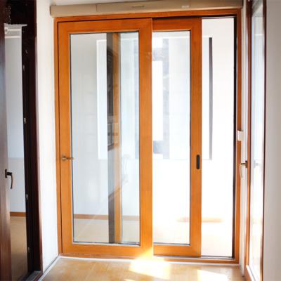 China Sliding Wood Frame Sliding Door For Kitchen Entrance for sale