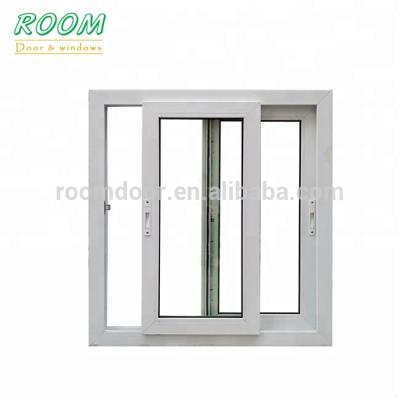 China Sliding Balcony PVC Sliding Glass Window Plastic Door Frame for sale