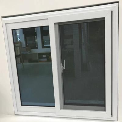 China Screen Manufacture Good Quality Upvc Profile Magnetic Windows With Mosquito Net To Ghana for sale