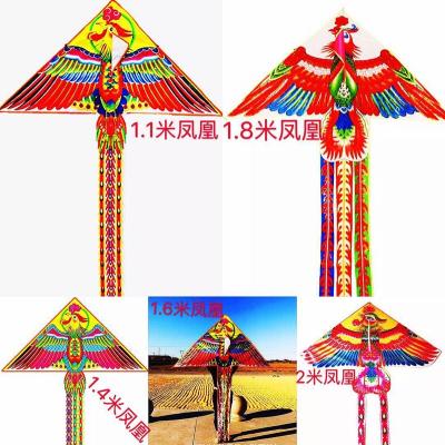 China Fishing Kites Toy OEM Manufacture Supplier For Adults Kite Flying Wire Machine Triangle Phoenix Kite for sale