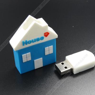 China Custom House building Shape  for Promotional Gifts USB 2.0 for computer for sale