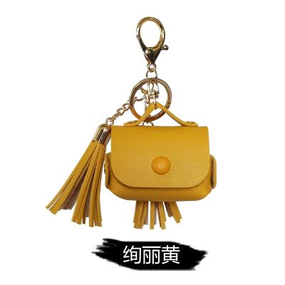 China Case With A New Fashion Key Chain Leather Case For Airpods Pro Leather Bag Design Of Airpods Pro Case for sale