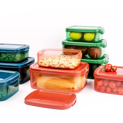 China Reusable Airtight Eco-friendly Microwavable Microwave Safe Kitchen Prep Organizer Meal Keeper Plastic Box Food Storage Container with Lids for sale