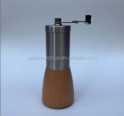 China EB957 Stainless Steel Burrs Portable Glass Ceramic Coffee Grinder for sale