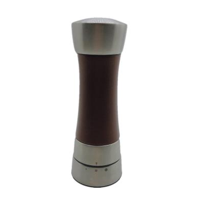 China Sustainable Wooden Manual Stainless Steel Salt And Pepper Mill Set Model No. EB504-2 for sale