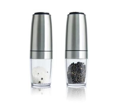 China Eco-friendly automatic salt and pepper grinder set best electric epper grinder gravity salt and pepper mill EB888 for sale