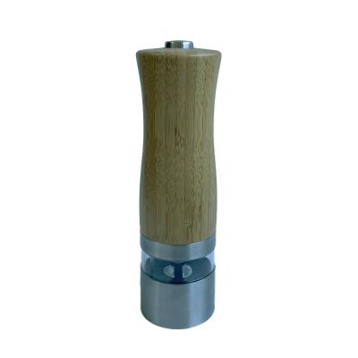 China Sustainable Bamboo Electric Salt and Pepper Grinder Model EB856B for sale