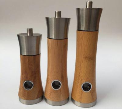 China Sustainable Nature Wood Ceramic Echanism Salt And Pepper Grinder Model No. EB769 for sale