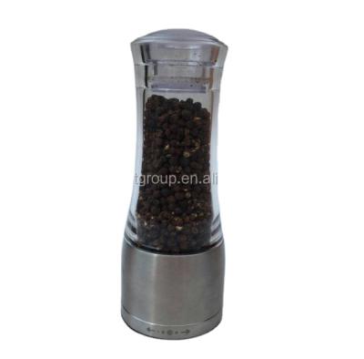 China Viable acrylic and no. manual stainless steel salt and pepper grinder model EB780A for sale