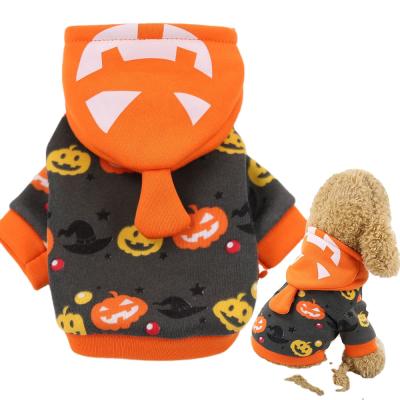 China General Pumpkin Lamp Pet Costume Funny Halloween Christmas Dog Clothes Cat Pet Clothing Supplies Autumn And Winter New for sale