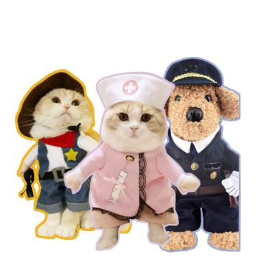 China Fashion Funny Halloween Pet Where Transformation Clothes Cat Dog Dog Clothes Straight Teddy Creative Clothes for sale