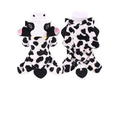 China General Pet Clothes Autumn And Winter Cow Transformation New Cartoon Clothes Average Dog for sale