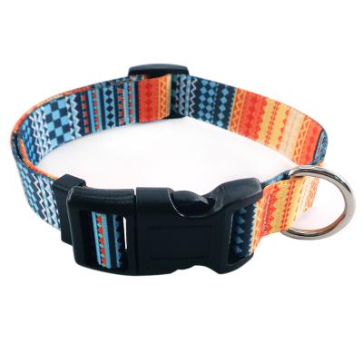 China FRB-DL-07 Dogs Pet Collar Style Hot Selling Polyester Bohemian Printing Bohemian Leash Amazon for sale