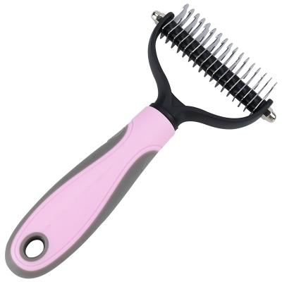 China Dogs Pet Hair Removal Comb Stainless Steel Unknotting Comb Pet Hair Removal Comb High Clean Clean Amazon Hot Knot Pet Hair Unknotting Comb for sale