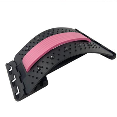 China Custom Multilevel Folding Lumbar Support Back Stretcher Massager Pain Relief Magnet Stretching Back Device for sale