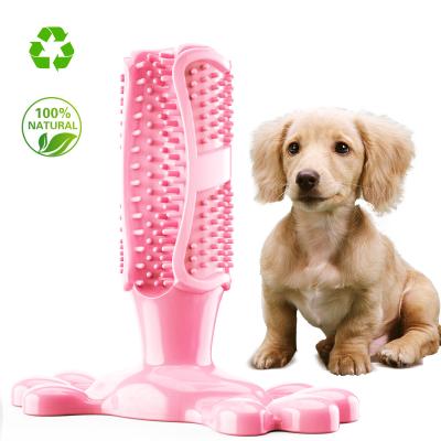 China Viable Wholesale Dog Chew Toys Bone Dental Care Dog Toothbrush Oral Cleaning Soft Rubber Durable Toys for sale