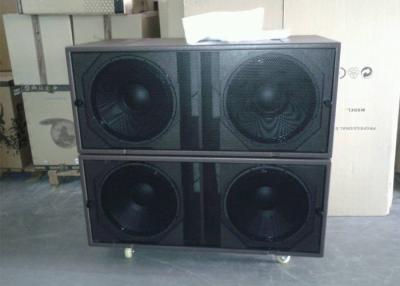 China 4 Ohm 1800W RMS Church Sound Systems Dual 18 - inch Bass / Outdoor Subwoofer Speaker for sale