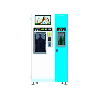 China Custom Public Places Dual Outlet Sparkling Soda Water Vending Machine for sale