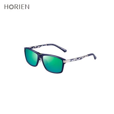 China Luxury Fashion Sunglasses N6326P10 Square Mens Navy Frame Green Sunglasses For Male for sale