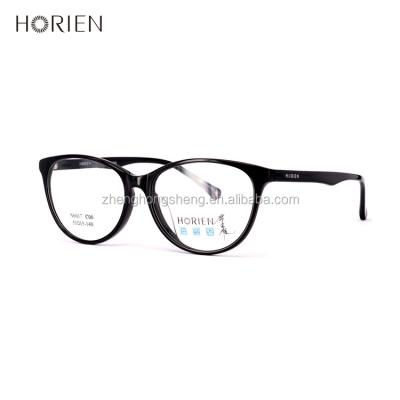 China Modern Matt Light Pink Clear Acetate Reading Glass Optical Frames For Women for sale