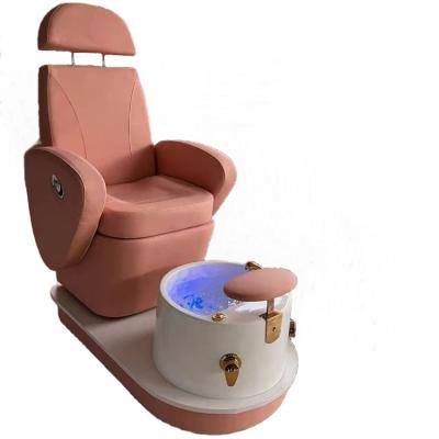 China New Production Tina Para Blue Sky Dongpin Pedicure Acrylic Foot Bath Modern Luxury Spa LED Tub With Wheels Pedicure Station for sale