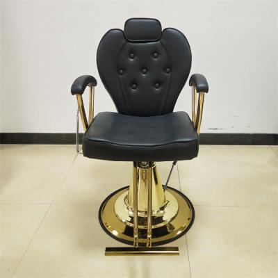 China Dongpin High Quality Black Heavy Duty Hydraulic Barber Salon Modern Wholesale Furniture Barber Chair For Hair Salon Furniture for sale