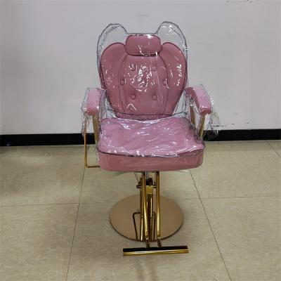 China Dongpin Modern Vintage Hydraulic Styling Chair Metal Barber Chairs For Sale Modern Vintage Barber Shop Equipment for sale