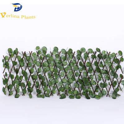 China China Environmentally Friendly Wholesale Expanding Leaf Ivy Privacy Fence Artificial Fake Green Hedge for sale