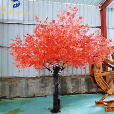 China Environmentally Friendly Home Decor 1.5m Artificial Red Maple Trees Wedding For Indoors for sale