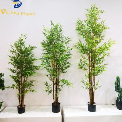 China 1.5M Natural Green Indoor Decorative Plastic Bamboo Waterproof Environmentally Friendly for sale