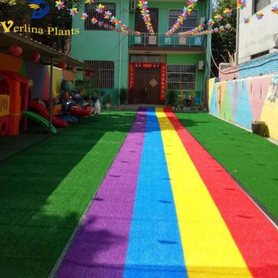 China High Quality Environmentally Friendly Colorful Outdoor Artificial Plastic Soccer Field Grass Mat for sale