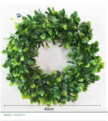 China China Wholesale Environmental Friendly Artificial Green Garland For Christmas Decor With Ribbon for sale